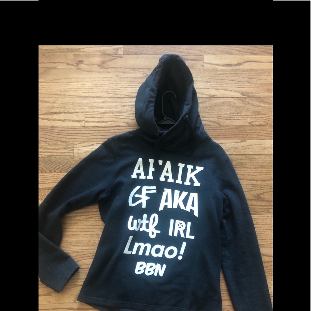 H&M pullover hoody hooded sweater sz s